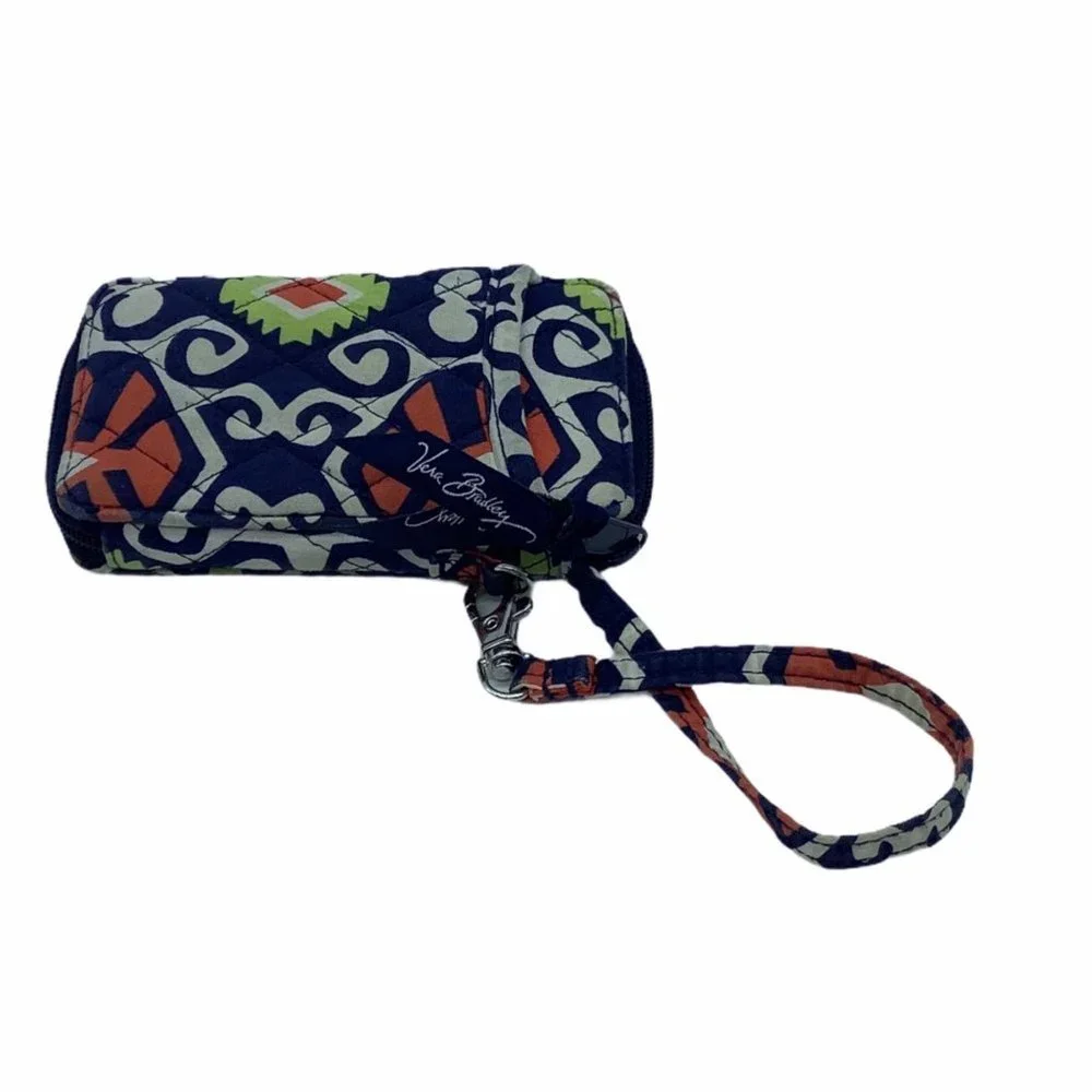Vera Bradley All in One Wallet Wristlet Sun Valley Pattern 3.5